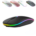 Mouse Sem Fio Recarregável Wireless Led Rgb 2.4 Ghz